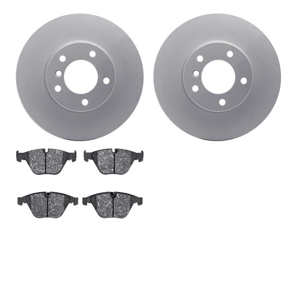 Dynamic Friction Co 4502-31203, Geospec Rotors with 5000 Advanced Brake Pads, Silver 4502-31203